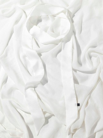 1入組女士素色休閒長圍巾日常裝飾