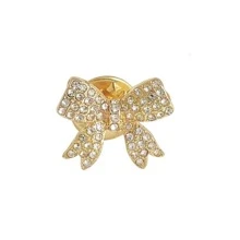 Rhinestone nơ thiết kế trâm - Vàng - Xem 5