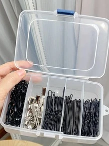 1 pieza Bolsa de maquillaje transparente de gran capacidad, para vacaciones en la playa, colección de baño, colección de dormitorio - transparente - Ver 6