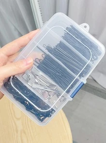 1 pieza Bolsa de maquillaje transparente de gran capacidad, para vacaciones en la playa, colección de baño, colección de dormitorio - transparente - Ver 7