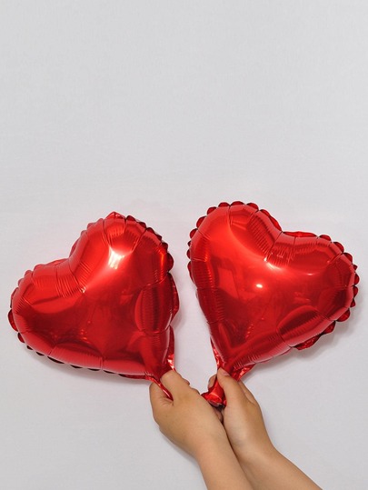 10 piezas Globos decorativos con forma de corazón de unicolor, globos modernos de PE para decoración de fiestas