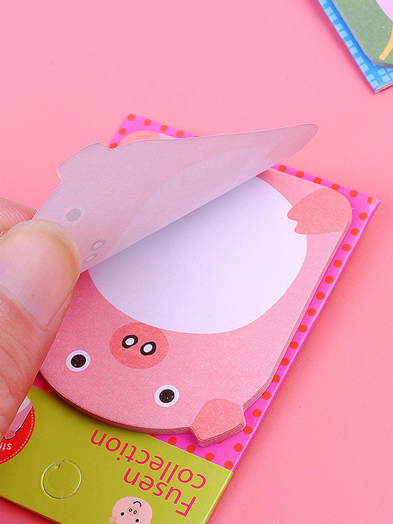 5pcs Cartoon Pig Print Sticky Note, Cute Easy To Post Sticky Note For ...