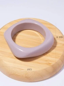 Brazalete con diseño geométrico - Gris - Ver 3