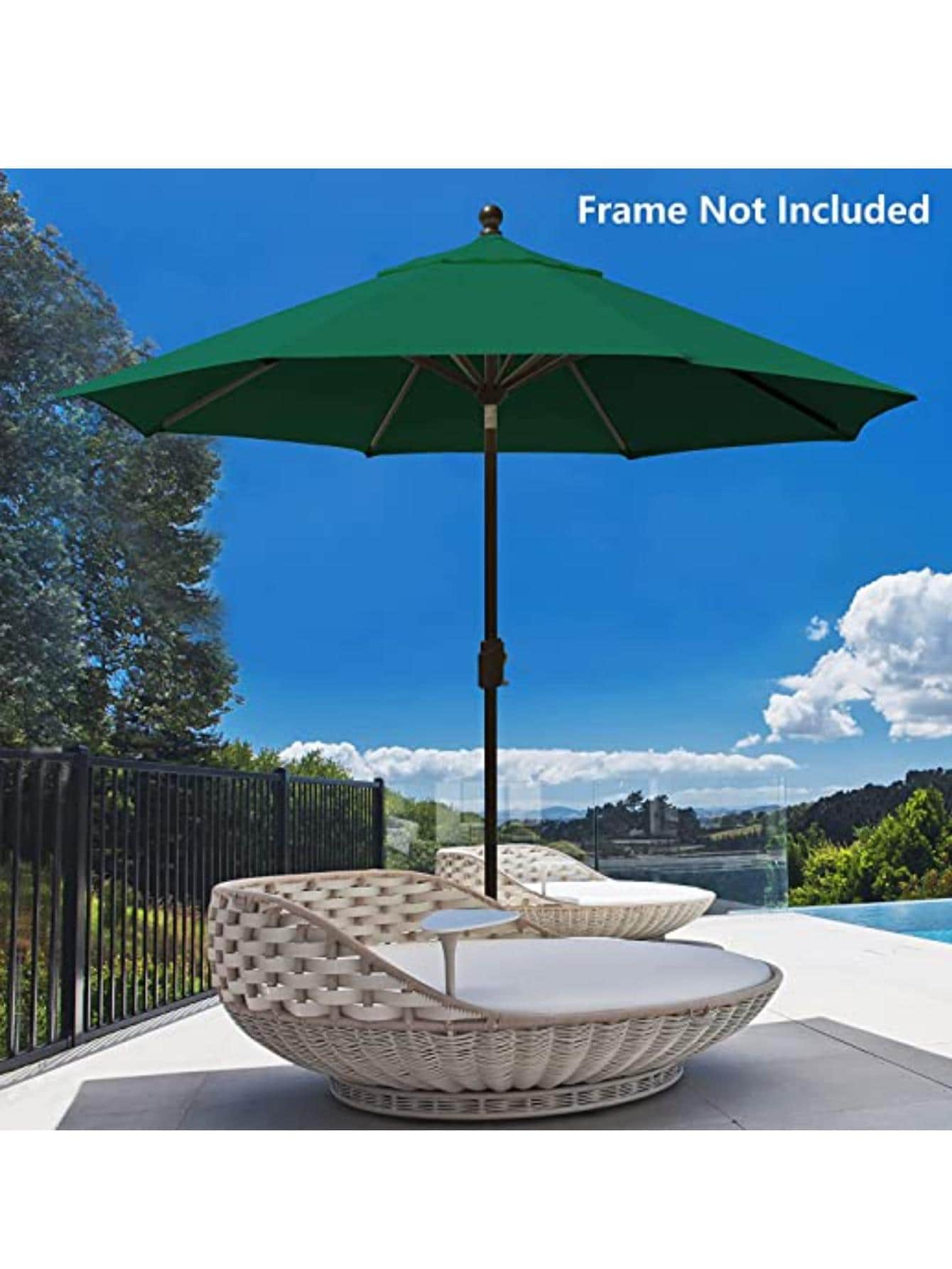 1 chiếc Ô chống nắng gấp chống bỏng - màu xanh lá - Xem 1