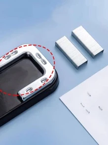 M&G 1 Peça Grampeador de Cor Sólida, Grampeador de Mesa Simples e Rotativo para Estudante, Escritório, Volta às Aulas, Material Escolar