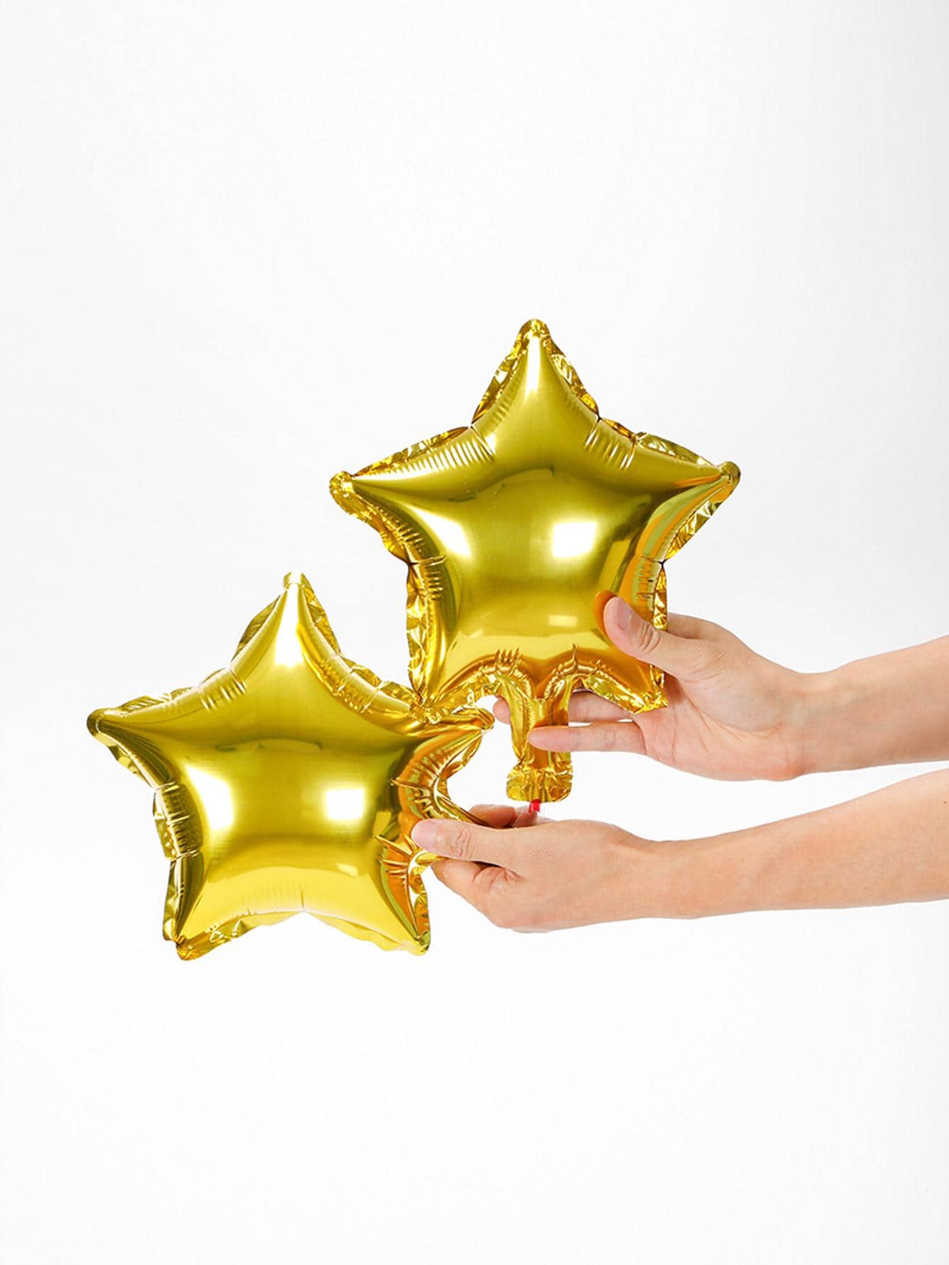 10 quả bóng bay trang trí hình ngôi sao màu trơn, bóng bay PE hiện đại dùng để trang trí tiệc, - Vàng - Xem 1
