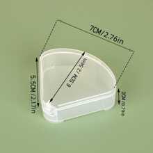 4 hộp đựng bông phấn trong suốt, Hộp đựng trứng làm đẹp di động bằng nhựa PP hiện đại dành cho du lịch - Trong sáng - Xem 6