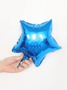 10pcs Solid Color Star Shaped Decorative Balloon, Modern PE Balloon For Party Arrangement - Blue - View 2