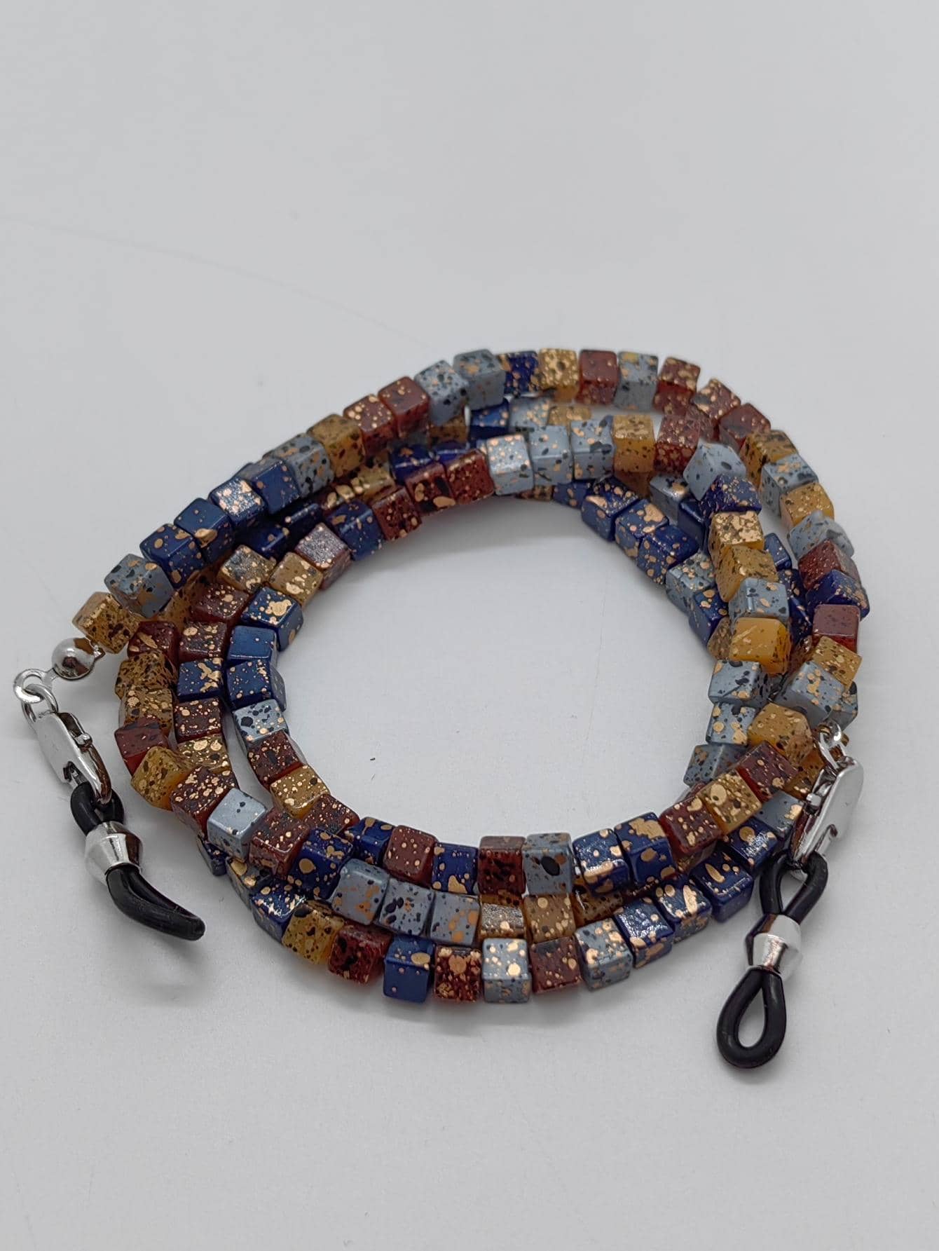 波西米亚色块立方体装饰眼镜链女士眼镜配件 - 彩色 - 查看 1