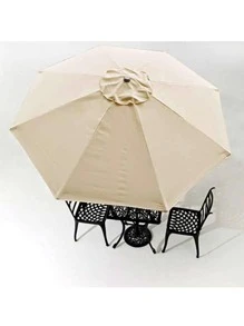1 Kaki Tấm Che Nắng Ngoài Trời, Polyester Hiện Đại Ô Lớn Không Có Khung Cho Khu Vườn Bãi Biển - Màu Khaki - Xem 4
