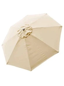 1 Kaki Tấm Che Nắng Ngoài Trời, Polyester Hiện Đại Ô Lớn Không Có Khung Cho Khu Vườn Bãi Biển - Màu Khaki - Xem 1