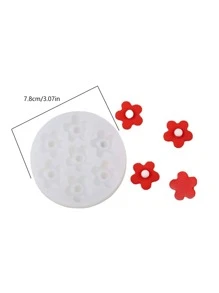 1入組花朵設計DIY矽膠現代矽膠模具 - 白色 - 查看 2
