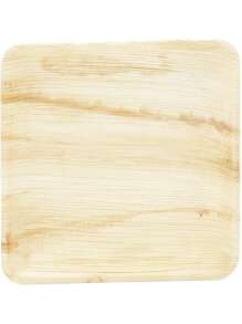JUVALE Square Areca Palm Leaf Plates, Single-Use Party Dinnerware (10 In, 24 Pack) - Beige - View 4