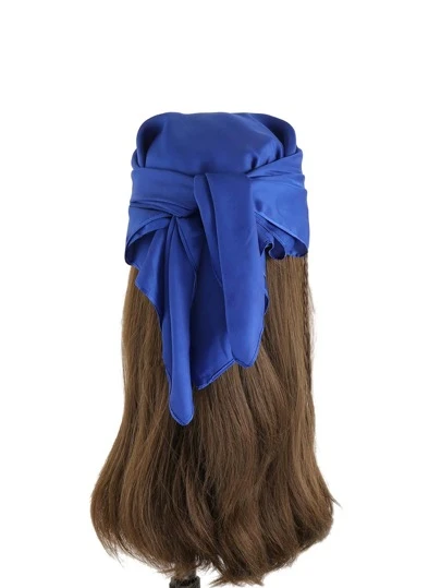 1入組女士素色休閒方巾適用於日常生活