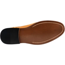 SHOESMALL Men's Dress Shoes Classic Wingtip Brogue Men Oxfords - 咖啡棕 - 查看 5