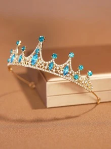 1 件裝時尚精緻合金皇冠髮飾適合女士婚禮派對