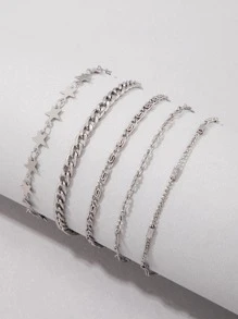 5入組星形裝飾手環