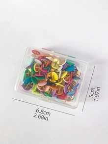 1 caja Chincheta de colores - Multicolor - Ver 9