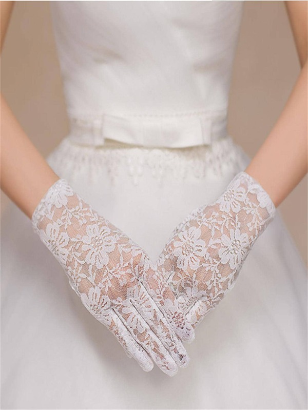 Floral Lace Bridal Gloves SHEIN USA