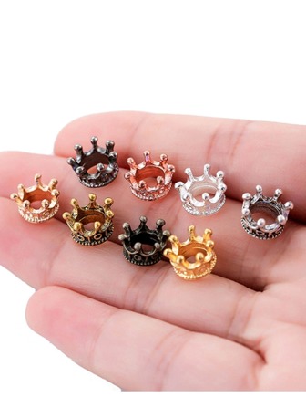 yuenz 20入組/套王冠設計DIY配飾