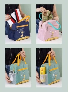 1入組卡通圖案便當袋 - 薄荷綠 - 查看 6