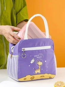 1入組卡通圖案便當袋 - 薄荷綠 - 查看 4