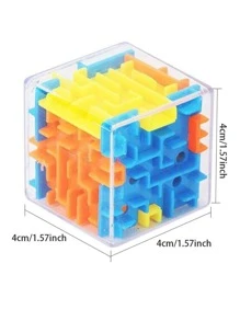 1入組塑膠啟示教育性創意透明3D迷宮立方體設計益智玩具適用於家庭 - 彩色 - 查看 7