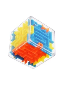 1入組塑膠啟示教育性創意透明3D迷宮立方體設計益智玩具適用於家庭 - 彩色 - 查看 4