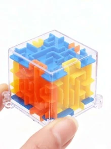 1入組塑膠啟示教育性創意透明3D迷宮立方體設計益智玩具適用於家庭 - 彩色 - 查看 5