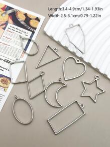 10入組/套幾何DIY吊墜 - 白色 - 查看 3