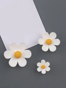 3入組花朵形狀龍頭角防塵塞 - 彩色 - 查看 3