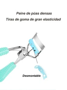 Rizador De Pestañas Enchinador Pestaña Con Cepillo Separador - Azul - Ver 8