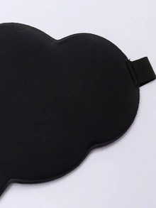 1片滌綸眼罩，用於睡眠護理現代云設計眼罩 - 黑色 - 查看 2