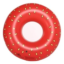 Jasonwell Inflatable Pool Float Strawberry Giant Pool Floats Tube Rafts With Fast Valves Summer Beach Swimming Pool Lounge Decorations Toys For Adults - Multicolor - View 4