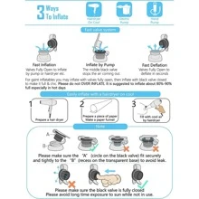 Jasonwell Inflatable Pool Float Strawberry Giant Pool Floats Tube Rafts With Fast Valves Summer Beach Swimming Pool Lounge Decorations Toys For Adults - Multicolor - View 6