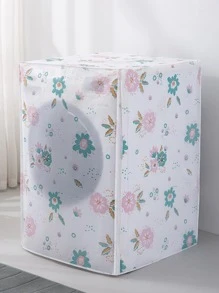 1 pezzo Copertura per lavatrice, coprilondatrice con motivo floreale moderno per uso domestico, borsa, organizer, contenitore