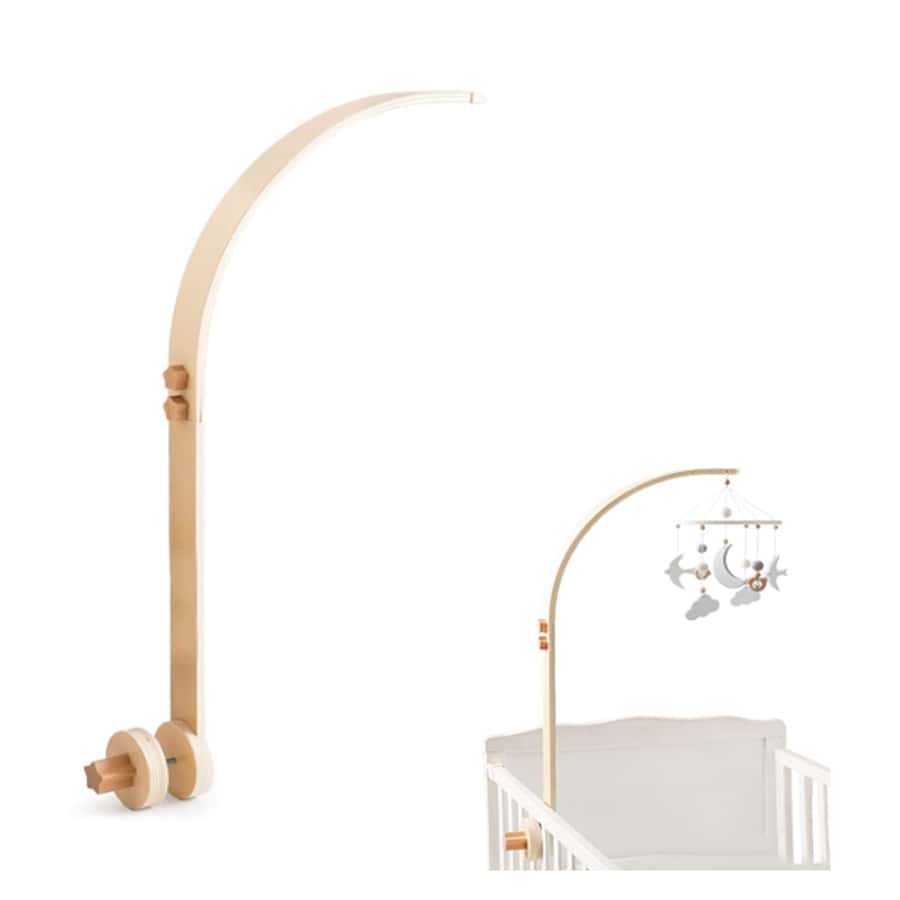 Wooden Crib Mobile Arm Baby Crib Mobile Arm Wooden Holder Rotatable Adjustable Anti Slip