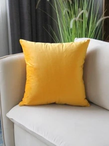 1 Chiếc Vàng Chắc Chắn Đệm Không Làm Đầy Polyester Hiện Đại Mềm Mại Ném Gối Cho Gia Đình - Màu vàng - Xem 2