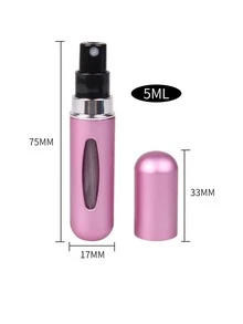 3piezas Mini atomizador de perfume Cápsula de viaje recargable 5ml-A - Rojo - Ver 7