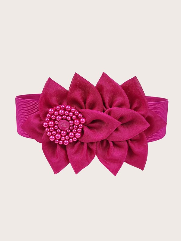 Cinto largo com decoração elegante de pérolas artificiais Halloween Verão, Outono Escolar, Outono, Halloween