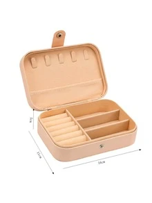 1 cái Hộp lưu trữ trang sức nhiều lưới di động - Hồng - Xem 3