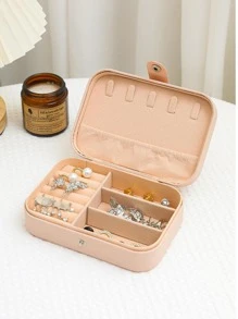 1 cái Hộp lưu trữ trang sức nhiều lưới di động - Hồng - Xem 1
