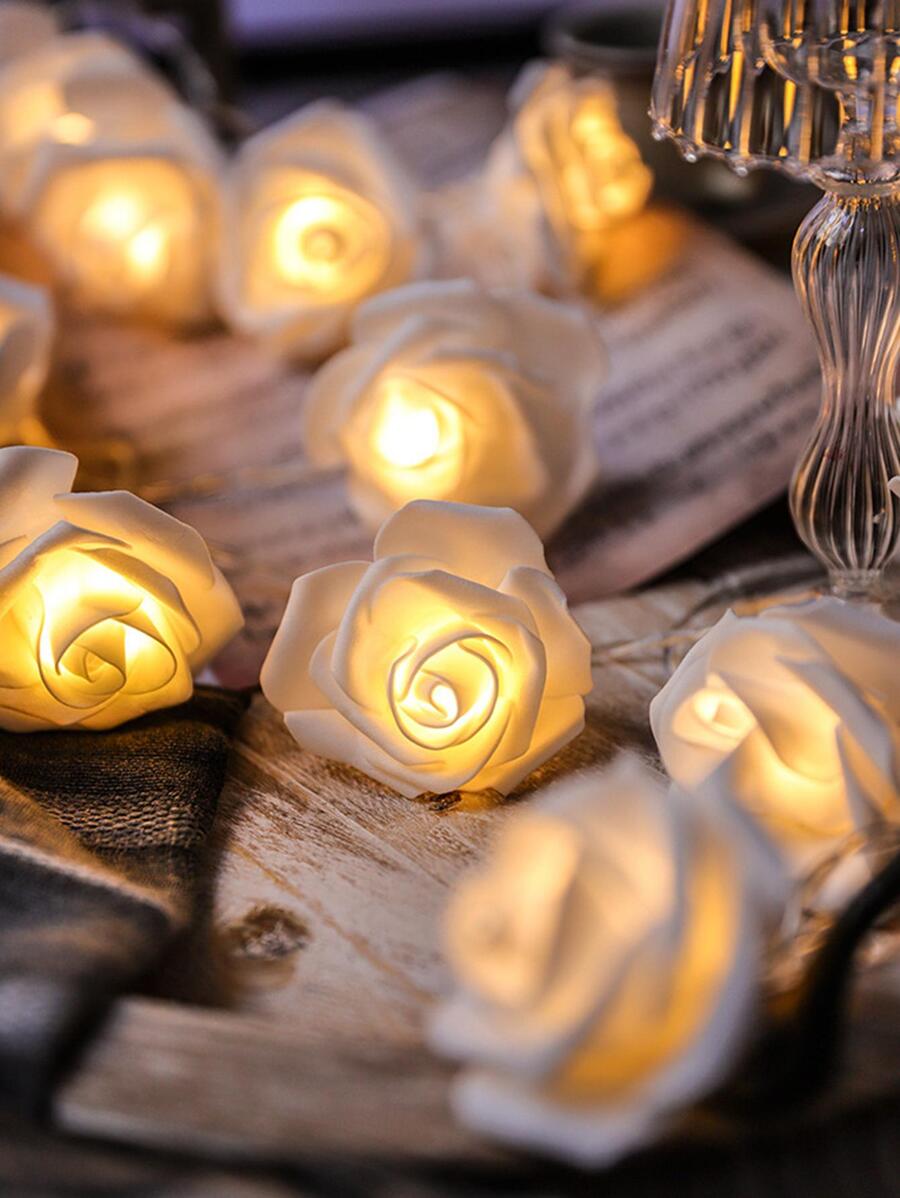 Led Rose Flower String Light, Indoor Proposing Ambiance Light, Birthday