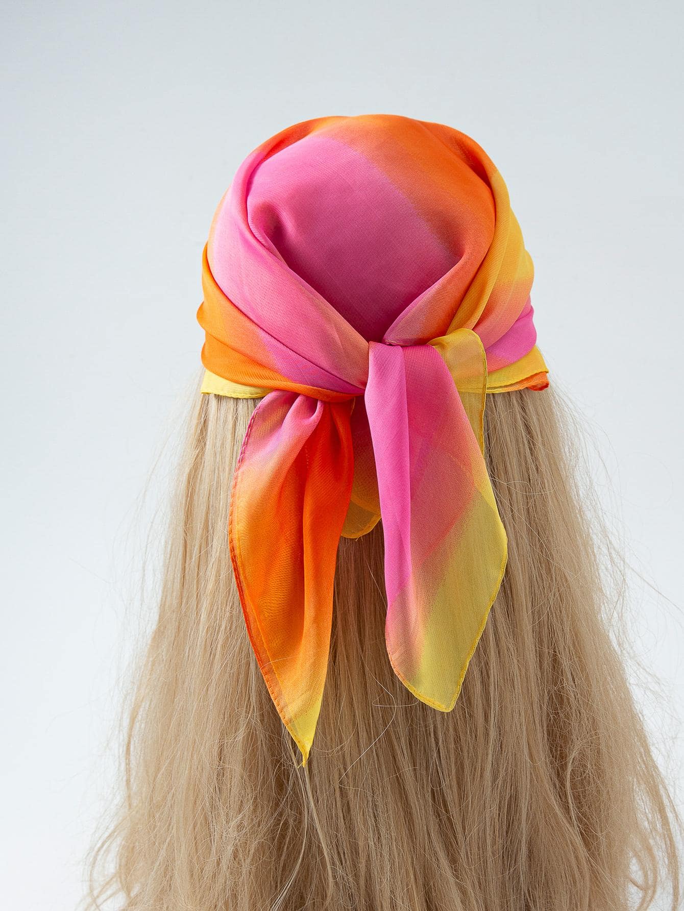 1pc Color Block Bandana - Multicolor - View 1