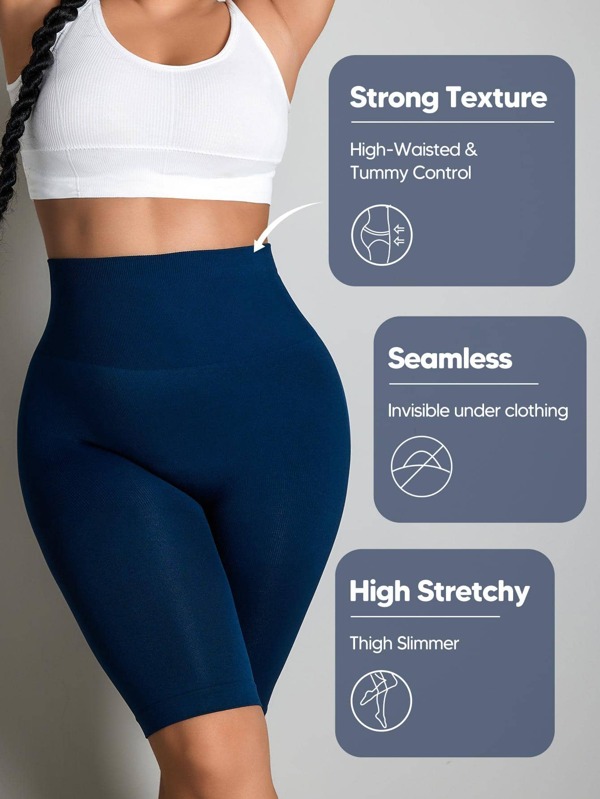 One Pair of Women MidThigh Butt Lift Contour High Waist Tummy Control Shapewear Shorts Suitable