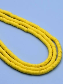 3strands/set Bead DIY Jewelry Accessory - Yellow - View 2