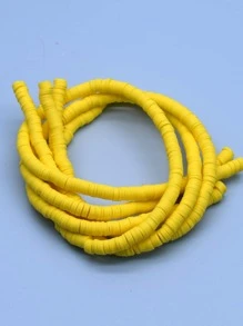 3strands/set Bead DIY Jewelry Accessory - Yellow - View 3