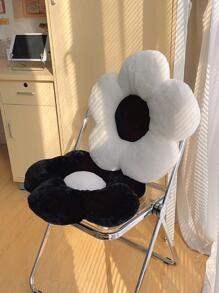 1入組花朵設計靠枕類 - 白色 - 查看 5