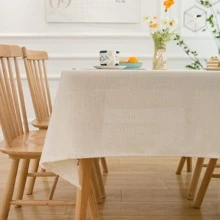 1條波西米亞風格幾何圖案桌布,明亮顏色和紅色、藍色、金色、綠色圖案組合,仿亞麻布料,適用於桌面裝飾 - 彩色 - 查看 6