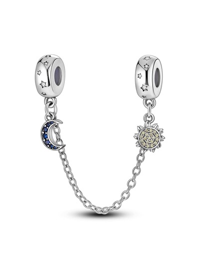 Silicone Stopper Galaxy Star Infinity Love Chain Charm Fit Charm Bracelet Beaded For DIY Jewelry Making